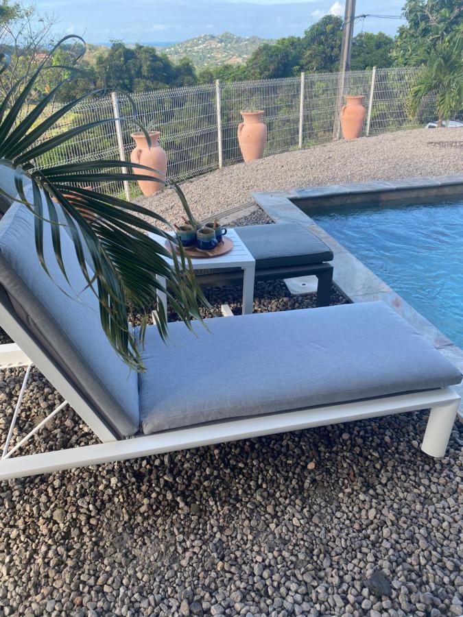 Les Appart Villa Sunbay Caraibes Avec Piscine Privative Vue Mer Et Montagne Le François Exterior foto